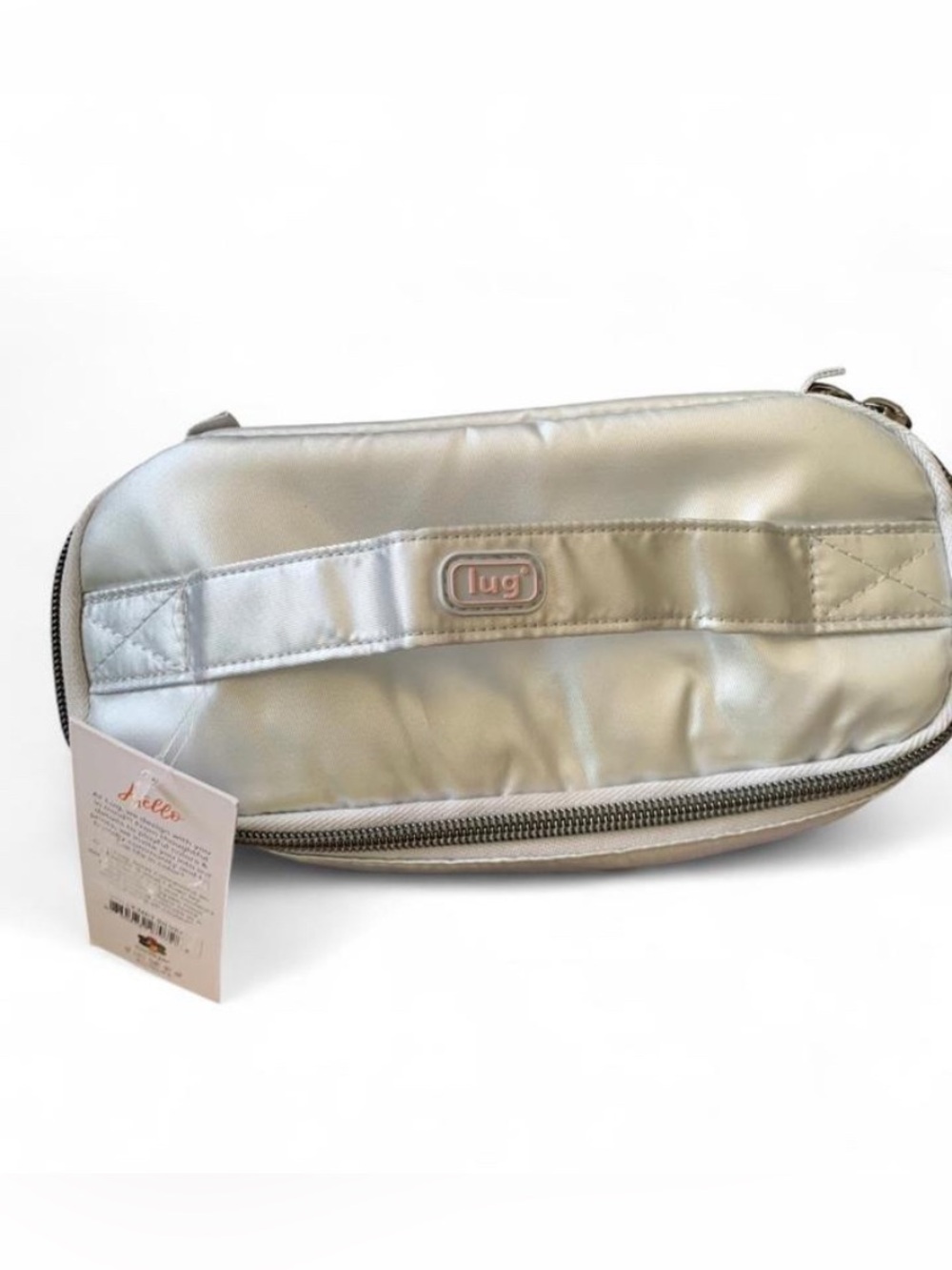 NWT Lug Dolly Cosmetic Case - Metallic Silver - Picture 3 of 8